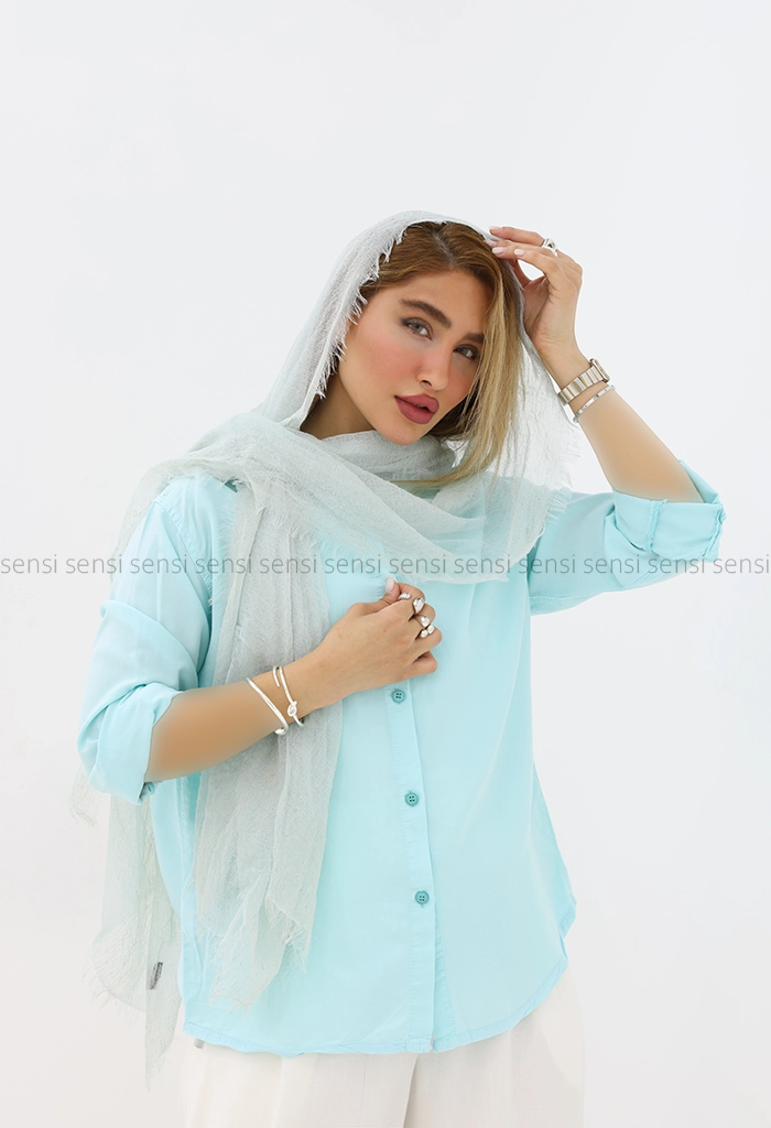 شومیز پشت پیله رنگی کد1005103